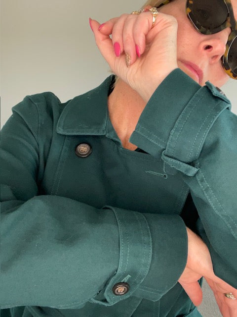 Jacqui.e Black label trench 14/16