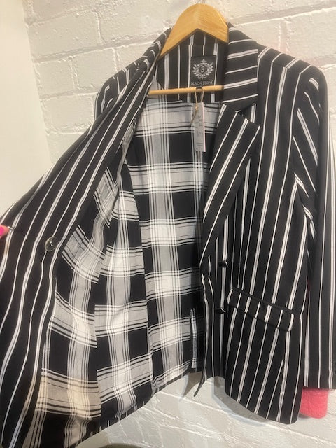 Black Stone stripe blazer