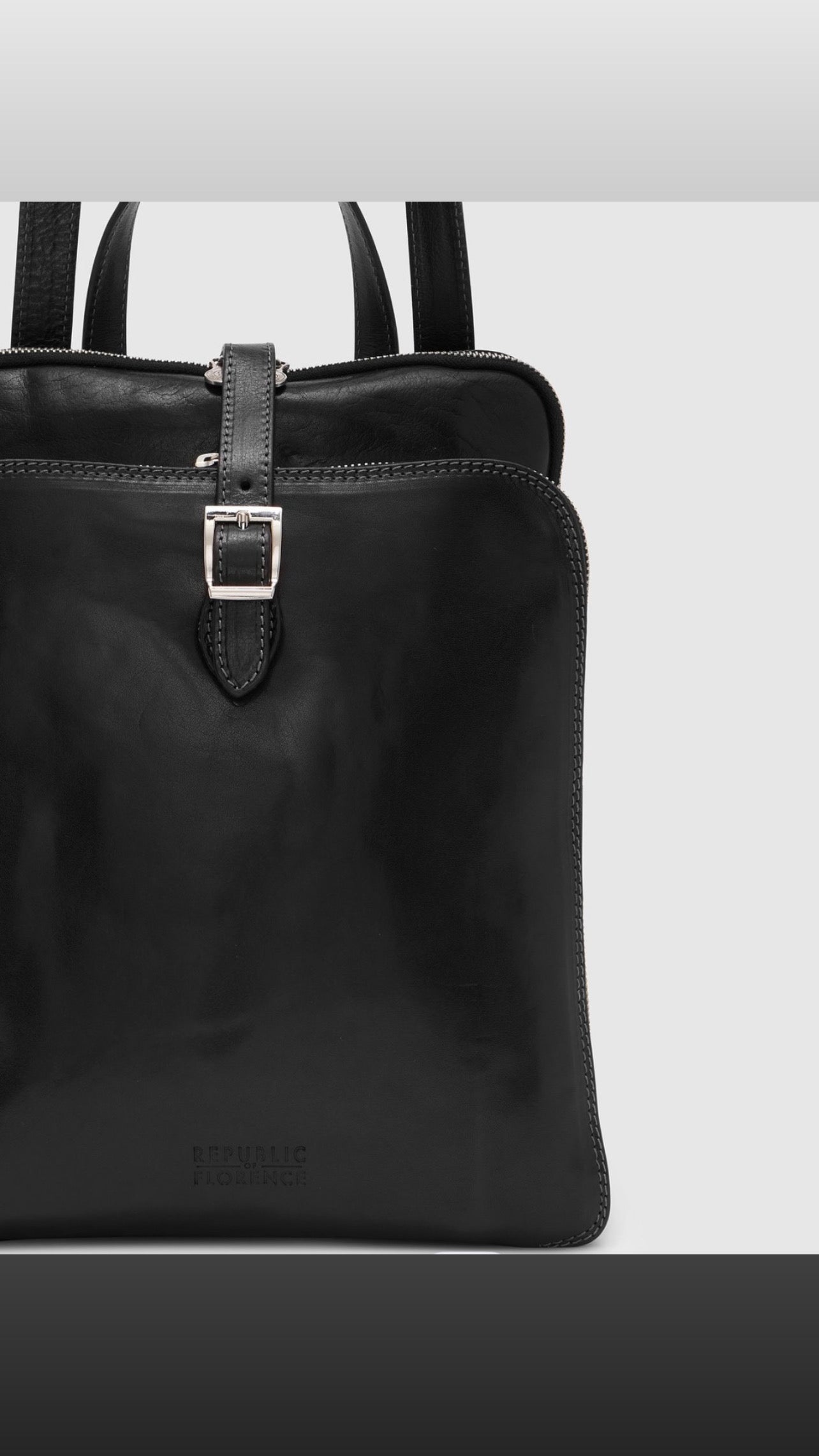 Italian leather backpack-stacey