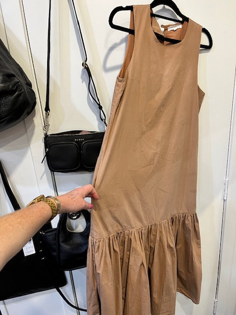 Superette camel maxi dress 8