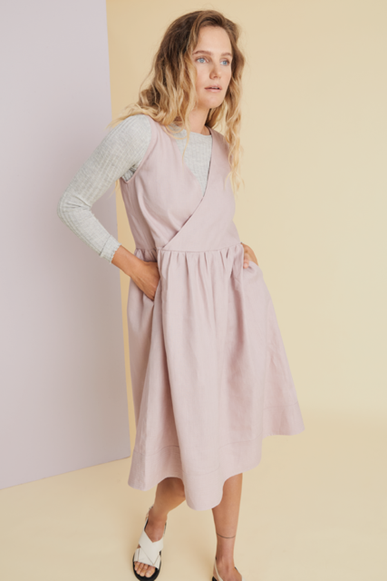 Hej Hej linen baby pink dress 8