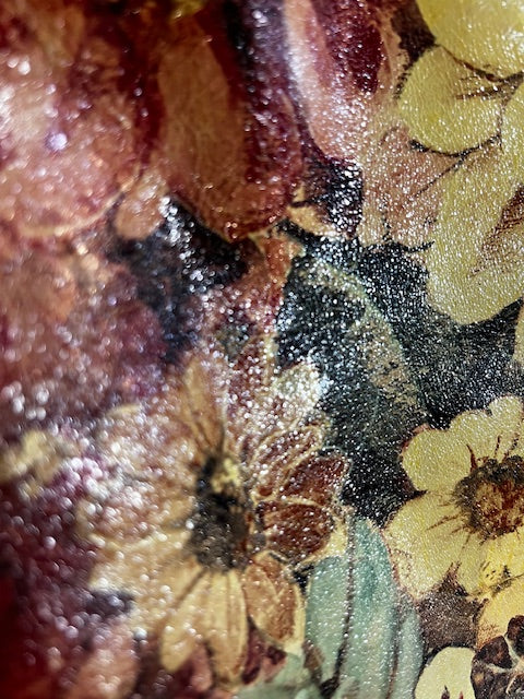 Maurizio Taiuti leather floral tote bag