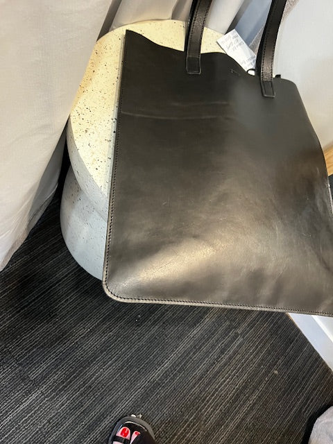citta leather tote bag/book bag