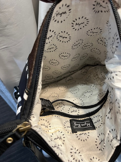 Maya bag tassel leather cow hide