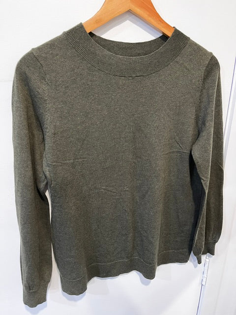 wallace cotton deep green knit small