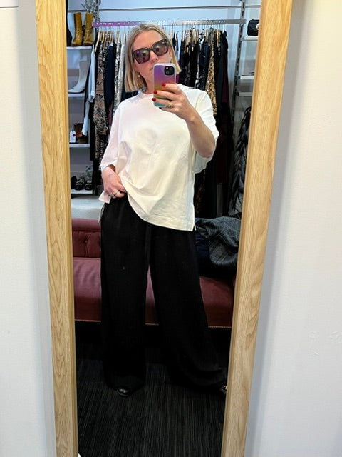 x lab thick flutter sleeve tee 12/oversized