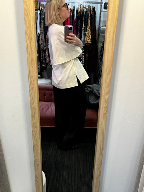 x lab thick flutter sleeve tee 12/oversized