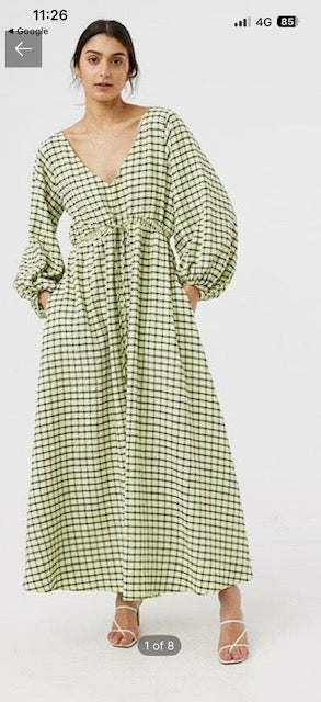 Kinney neon cheq dress large