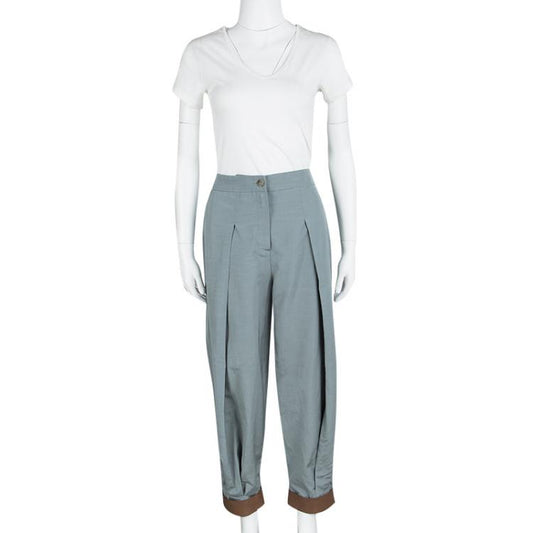 emporio Armani leather cuff pant 12/40
