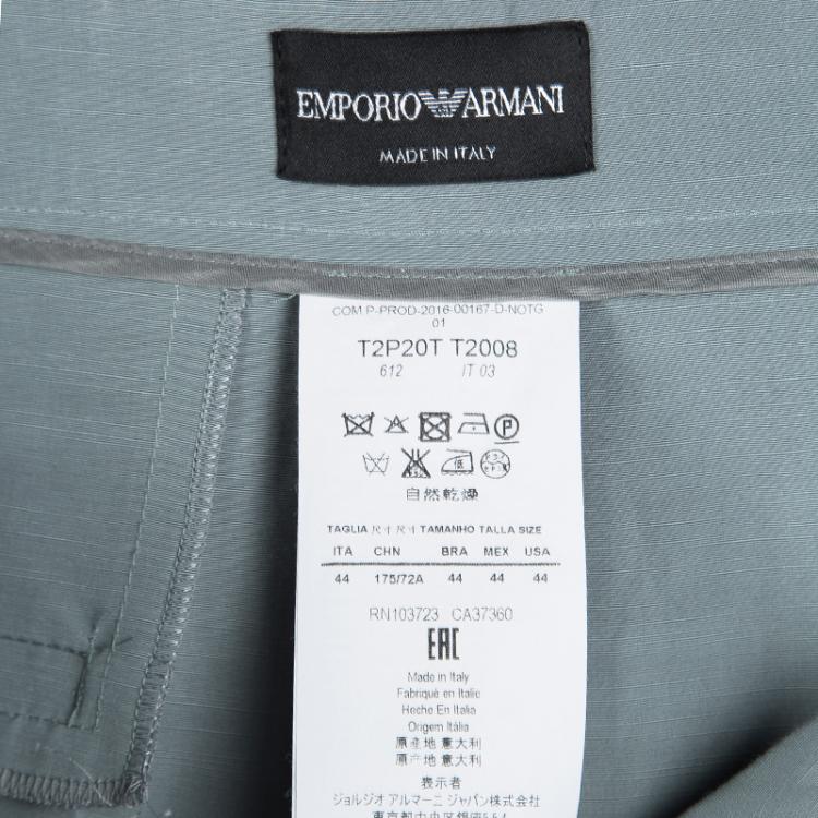 emporio Armani leather cuff pant 12/40