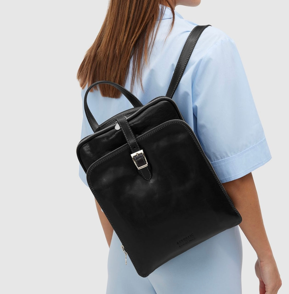 Italian leather backpack-stacey