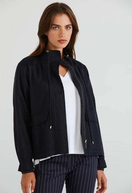 Lania linen blend jacket ink 12