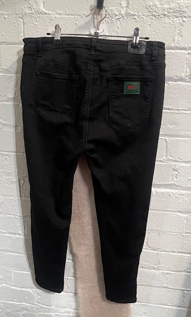 Moss black denim jean 10-12