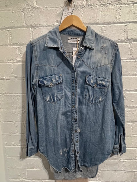 One teaspoon denim shirt m