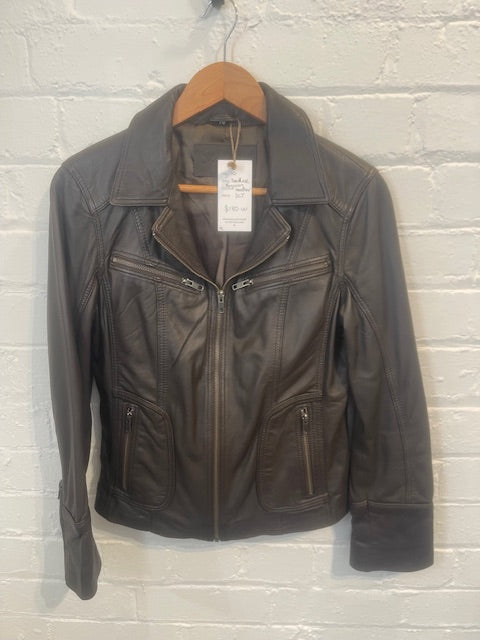 Seduce chocolate leather jacket