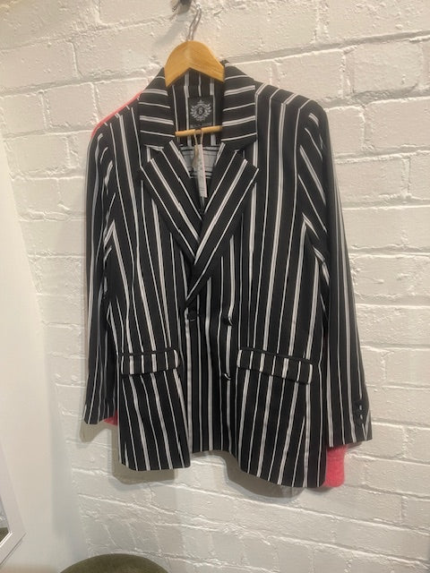 Black Stone stripe blazer