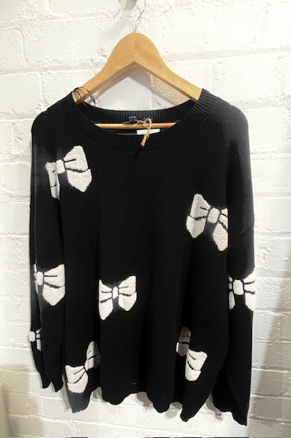 Coco belle bow jumper xl