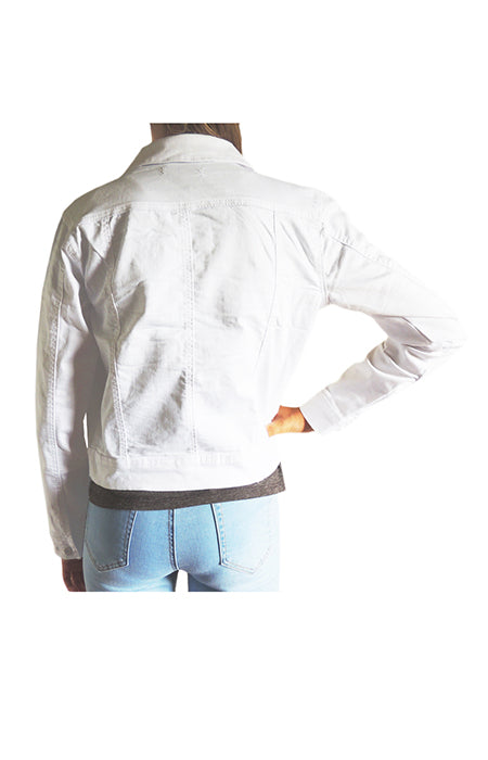 wakee white denim jacket