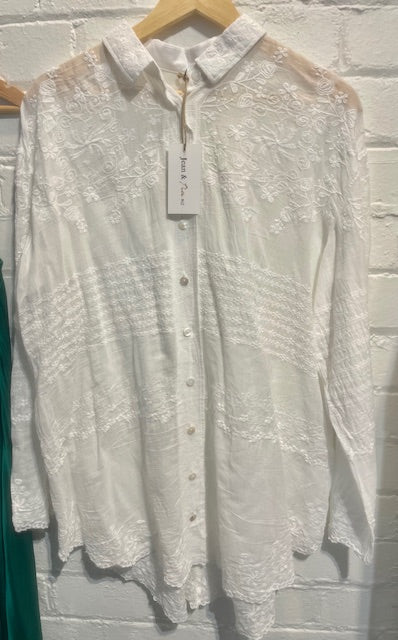 Embroded white shirt 14