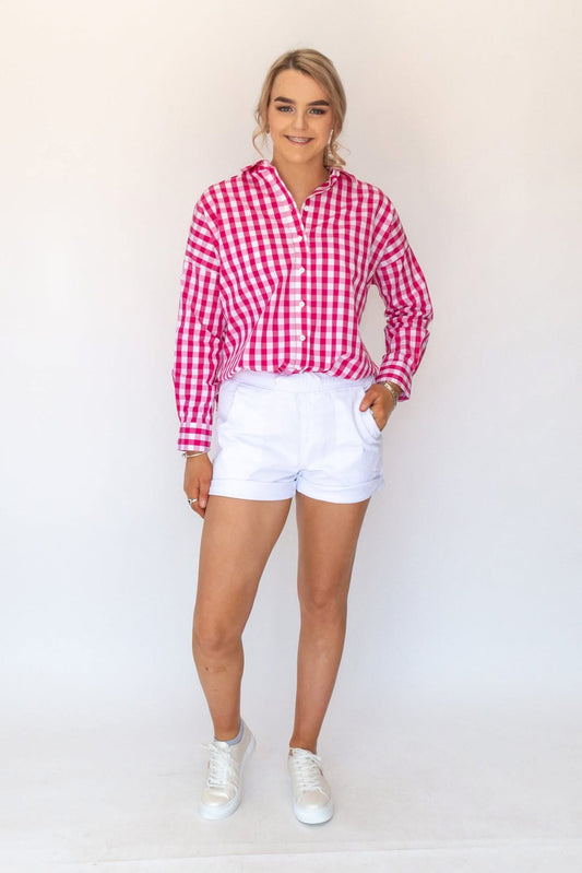 Betty Basics pink shirt size 16