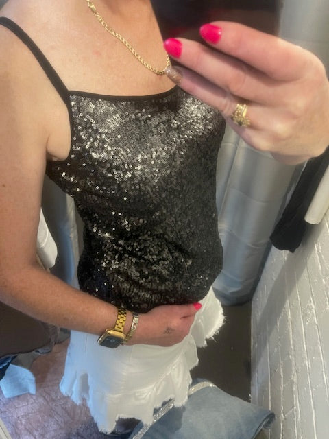 Paula Ryan sequin tank large/12-14