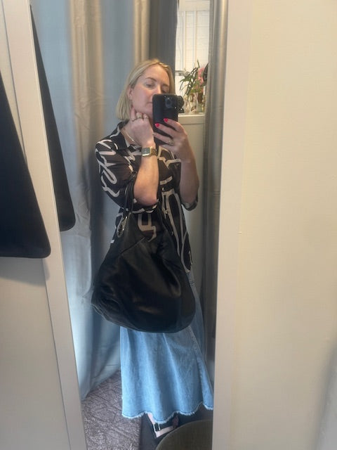 Oroton black large bag