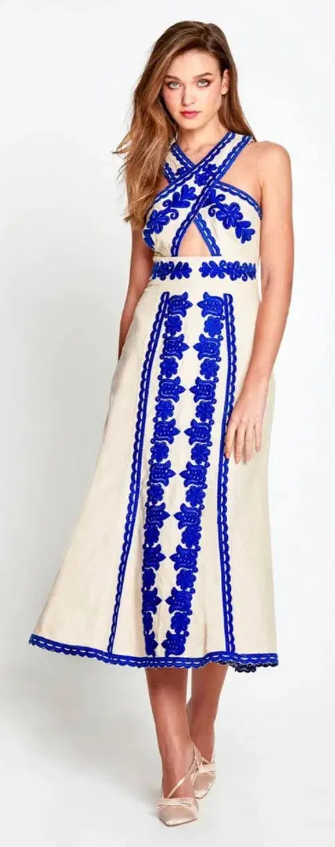 Alice McCall linen patterned dress Au10