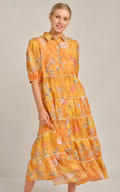 Alessandra ramie mustard maxi 2xl