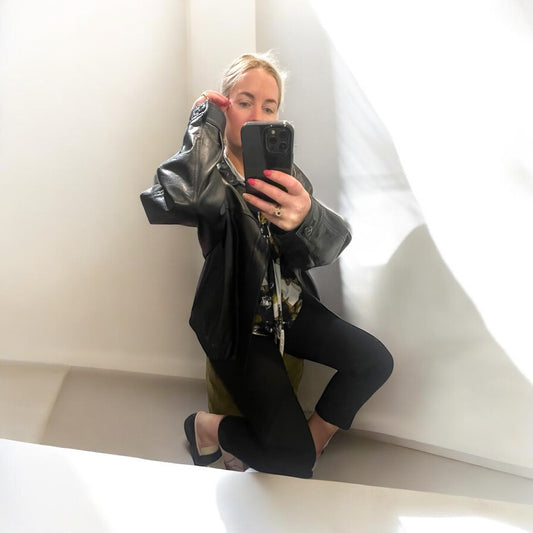 Aita Moda Italy made leather jacket-xl
