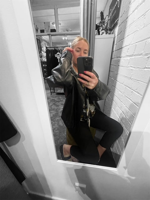 Aita Moda Italy made leather jacket-xl